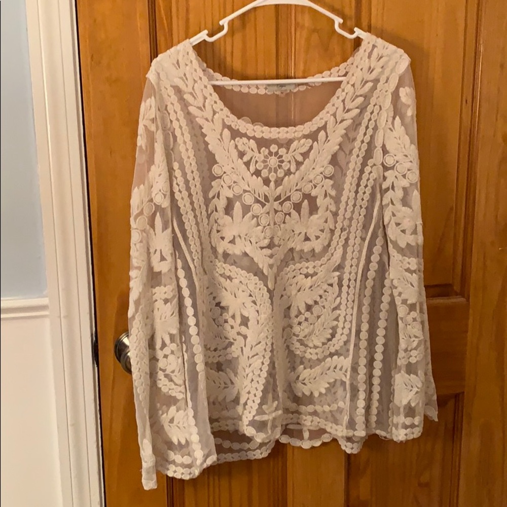 Sheer decorative Long sleeve